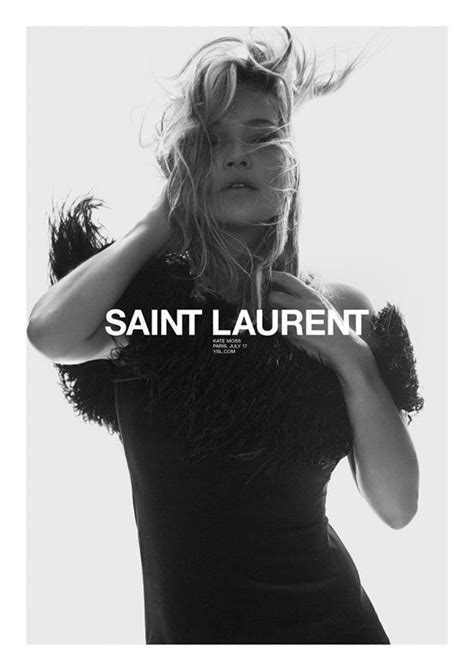 Supermodel Kate Moss for Saint Laurent SS18 by 